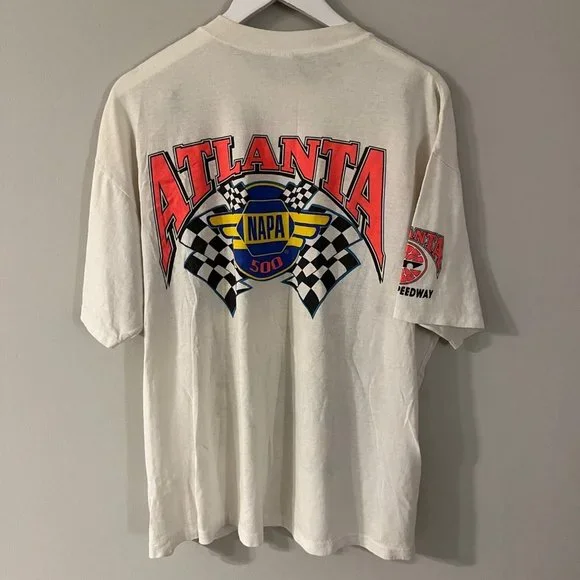Vintage Atlanta Motor Speedway Racing Tee Shirt Size XXL - Picture 2 of 6